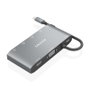 Aisens USB-C Dock 8 en 1 ASUC-8P010-GR Gris con HDMI, VGA y RJ45
